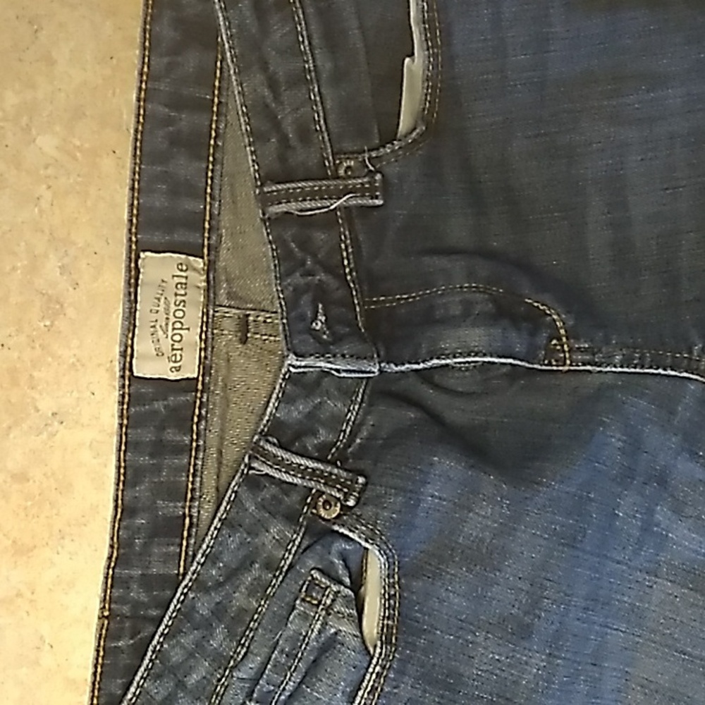 Aeropostal's Woman Ashley Ultra Skinny Dark Blue Denim Jeans
